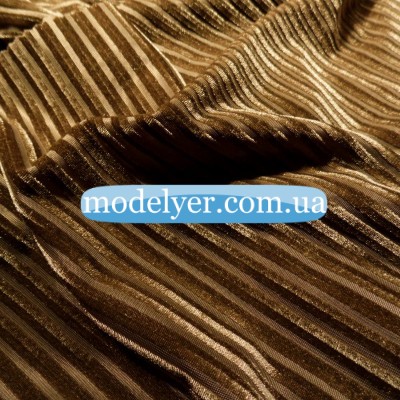 Ткань Бархат полоса (хаки)